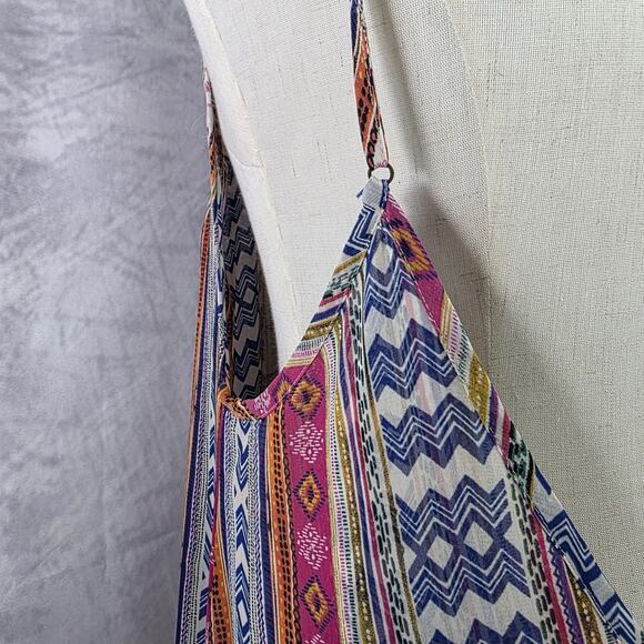 Misa Los Angeles Dress Womens Medium Multicolor Boho Maxi Spaghetti Strap - Picture 9 of 16
